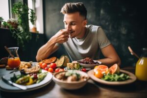 shot-young-man-enjoying-some-healthy-food-created-with-generative-ai_762026-8354